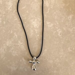 Tiffany & Co silver cross necklace